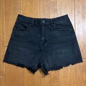 Sincerely Jules Distressed Super High Rise Jean Shorts Size 7/28 Black 90’s